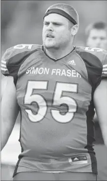  ?? Photos: Simon Fraser University ?? Brad Erdos is returning to school as he recovers from an injury.