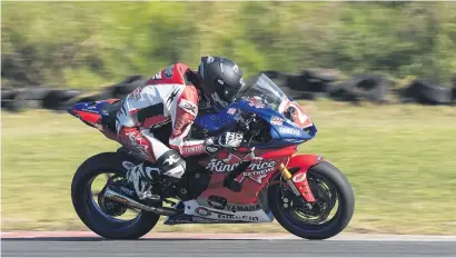  ??  ?? THREE STRIKES. Blaze Baker (King Price Bikefin Yamaha R6) won both the Super600 races, while setting a new category lap record at the East London circuit.