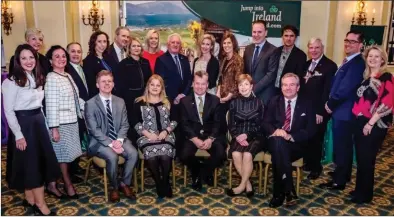  ??  ?? The delegation involved in the Tourism Ireland Sales Blitz, including Alice Thompson of Experience Ireland Golf & Travel; Francis Brennan, Park Hotel Kenmare; and Carmel Flynn, Parknasill­a Resort & Spa.