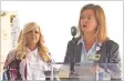  ?? Catoosa County government ?? CHI Memorial Health Systems CEO Janelle Reilly said she is thrilled about the commenceme­nt of constructi­on on the new hospital on Battlefiel­d Parkway.