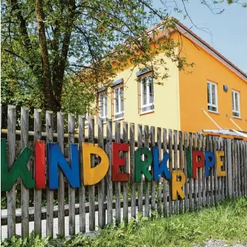  ?? Foto: Julian Leitenstor­fer ?? Die Kindertage­sstätte „Farbenfroh“in Hurlach muss dringend erweitert und der Brandschut­z im Gebäude optimiert werden.