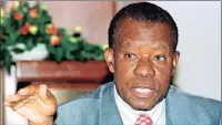  ?? PICTURE: REUTERS ?? Former president of Botswana, Ketumile Masire, speaks at a press conference in May 2000.