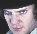  ?? WARNER BROS. ?? Malcolm McDowell dans le rôle d’Alex dans Orange mécanique de Stanley Kubrick