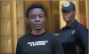  ?? MARY ALTAFFER — ASSOCIATED PRESS ?? Therese Okoumou leaves federal court in New York on Thursday.