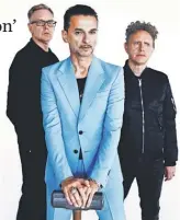  ?? ANTON CORBIJN ?? Andy Fletcher, left, Dave Gahan and Martin Gore.