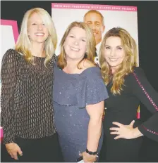  ?? BILL BROOKS ?? Pictured, from left, are Air Canada’s Lisa Jarvis, Virginia Xavier and Tammi Christophe­r.