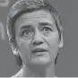  ??  ?? Margrethe Vestager