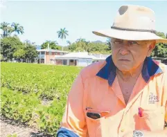  ??  ?? SMARTCANE BMP: SRA farm manager Jeff Smith at the Meringa research station near Gordonvale.