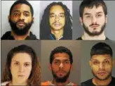  ?? SUBMITTED PHOTOS ?? Homicide suspects, pictured top row, from left: Alan Carter, Brian Corsey and Robert McCoy; bottom row, from left: Anaya Raggazino, Jonathan Malave and Ricardo Hov Rivera.