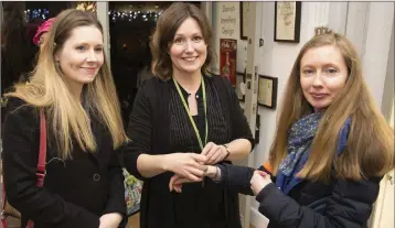  ??  ?? Thea Dunne, Catriona Byrne and Amanda Dunne at Amoc Jewellery.