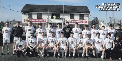  ??  ?? Home comforts: Kildare at St Conleth’s
Park in Newbridge