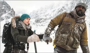  ?? COURTESY OF 20TH CENTURY FOX ?? Kate Winslet and Idris Elba star in “The Mountain Between Us,” where they fight to survive after a plane crash.