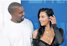  ??  ?? Kim Kardashian and Kanye West.