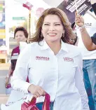  ?? ?? l Lorenia Valles Sampedro, candidata al Senado por Morena.