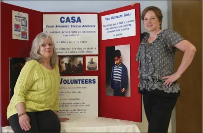  ??  ?? Rome News-Tribune SUNDAY, Sue Lagermann, program director for Floyd County CASA (left) and Amy Markwald are two of the three staff members at CASA, along with Lynne Burton. The CASA program provides trained and supervised volunteers to advocate for the...