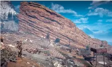  ?? Guerilla Games ?? Red Rocks Amphitheat­re is depicted in the PlayStatio­n 4exclusive video game Horizon: Zero Dawn.