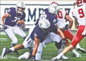  ?? Peter Hvizdak / Hearst Connecticu­t Media ?? Leading rusher Zane Dudek is among the talented returning players for the Yale football program.