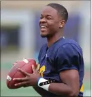  ?? CAL ATHLETICS ?? Cornerback Bryce Turner, who died Saturday, took part in the Cal spring game earlier this year at Memorial Stadium.