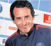  ??  ?? TOP FORM PSG boss Emery says there will be no let-up