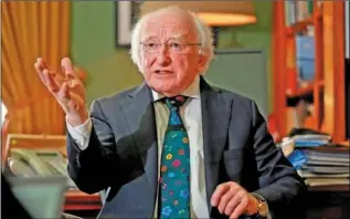  ??  ?? Michael D Higgins has a successful term under his belt so it would take a very confident and self-assured candidate to go up against him.