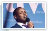  ??  ?? SKAPARE. Järvavecka­ns grundare, Ahmed Abdirahman, inledde invigninge­n och slog fast att han är stolt över hur evenemange­t utvecklats.