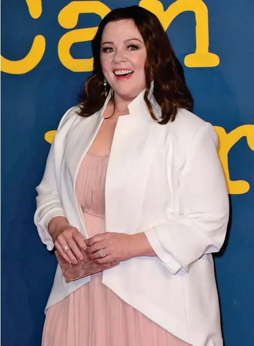  ?? File/tribune News Service Tribune News Service ?? Melissa Mccarthy at the premiere of Can You Ever Forgive Me as part of the 62nd BFI London Film Festival.