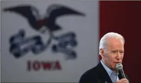  ??  ?? Favori des sondages à l’échelle nationale, Joe Biden pèche dans l’Etat rural.