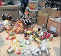  ?? Picture: SUPPLIED ?? NOT SAFE: Some of the expired items found on KwaBhaca shop shelves