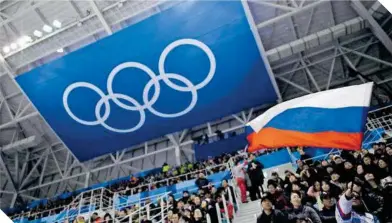  ?? ?? La bandera rusa no se vería en París, aunque sus atletas se lleven oro.