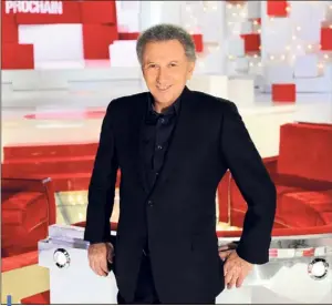  ??  ?? Michel Drucker : « Quand on rend l’antenne, on est à près de 2,5 millions… Plus que 19 h le dimanche, tant désiré par Laurent [Delahousse, NDR] ».