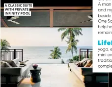  ?? ?? A CLASSIC SUITE WITH PRIVATE INFINITY POOL