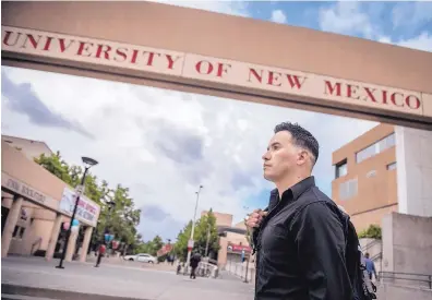  ?? ROBERTO E. ROSALES/JOURNAL ?? More than 20 years after he started college — and a year after a drug arrest that changed his life — Jaime Cervantes will get his bachelor’s degree in psychology at University of New Mexico’s commenceme­nt ceremony today.