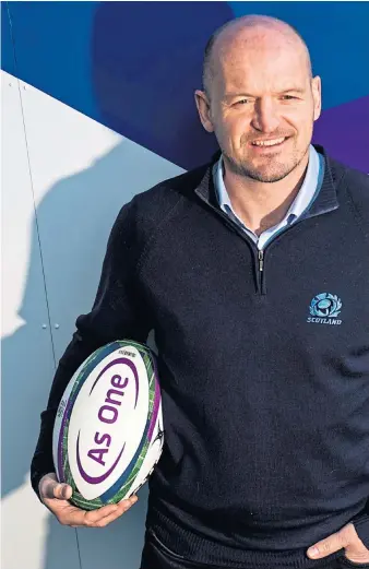  ?? Picture: SNS. ?? Gregor Townsend at yesterday’s squad announceme­nt.