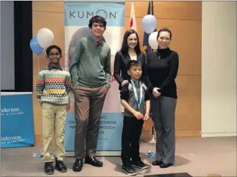  ?? Courtesy photo ?? Praneel Samal, a 10-year-old from Stevenson Ranch, was one of four Kumon students from Southern California selected to participat­e in a student forum held at UCLA Saturday.