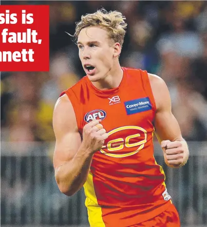  ?? Picture: GETTY IMAGES ?? WANTED MAN: Tom Lynch is expected to tell Gold Coast he wants out at the end of the season.