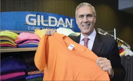  ?? CANADIAN PRESS FILE PHOTO ?? Gildan Activewear CEO Glenn Chamandy says internatio­nal customers are interested in carrying its recently acquired American Apparel brand.