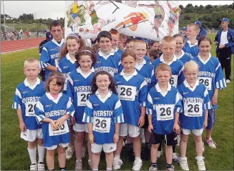  ??  ?? Riverstown Community Games Team.