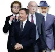  ??  ?? Luca Lotti, M. Renzi, Alfredo Romeo e T. Renzi