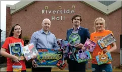  ??  ?? Sam McDonald, John Beattie, Matt Kerr and Sarah Tait at the Community and Beyond Toybank