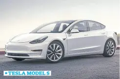  ??  ?? sin boca. tesla model s Con líneas de sedán deportivo, la marca de Elon Musk se animó a eliminar la gráfica que simulaba una parrilla