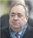  ?? ?? ↑ Alex Salmond said the SNP gambled – wrongly