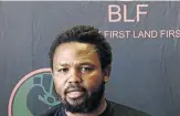  ?? / MASI LOSI ?? BLF president Andile Mngxitama.