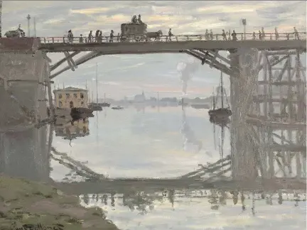  ?? NATIONAL GALLERY OF CANADA PHOTO ?? Le Pont du bois, 1872, by Claude Monet, is on long-term loan to the National Gallery of Canada.