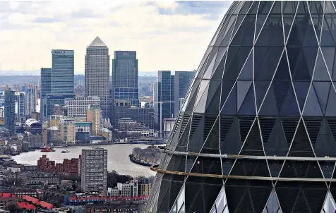  ??  ?? All change: the UK’S financial services industry is already being transforme­d. Meanwhile, London’s lucrative euro-clearing market is under threat as Brussels demands more control