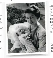  ??  ?? Cecil Beaton’s image of Elizabeth II with the newborn Princess Anne, 1950