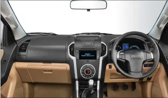  ??  ?? The black and beige color theme works well and seats are comfortabl­e.