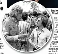  ?? REX ?? Legend: Ecclestone with star driver James Hunt in 1975