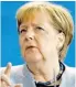  ?? BILD: SN/AFP ?? Angela Merkel: „Wir müssen eine sehr deutliche Sprache sprechen.“