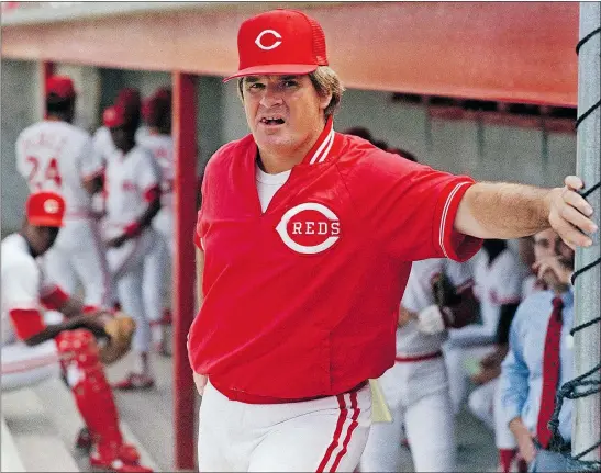  ?? — THE ASSOCIATED PRESS FILES ?? According to a notebook obtained by ESPN, Pete Rose bet on Cincinnati Reds games while he was an active player in 1986. Rose, the career hits leader, has admitted to betting on Cincinnati to win while he managed the team.