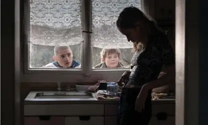  ??  ?? Pathos … Tomáš Mrvík, Jan František Uher and Eliska Krenková in Winter Flies. Photograph: Martin Mojzis